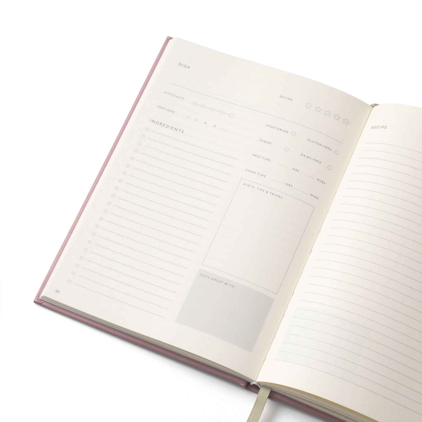 Recipe Journal ~ The Vineyard