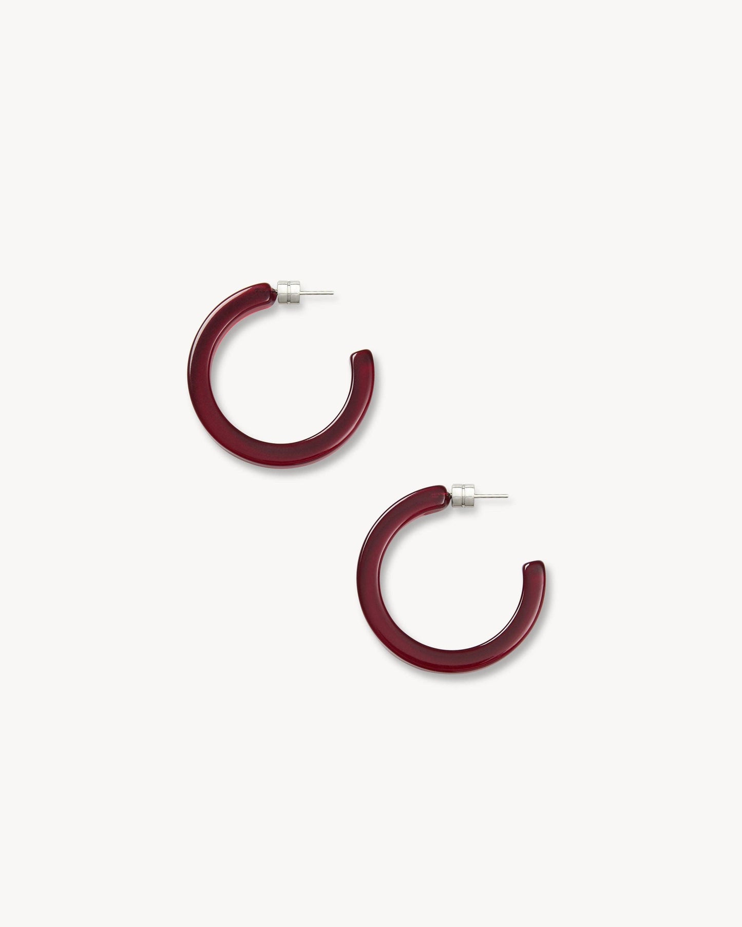 Midi Hoops ~ Merlot