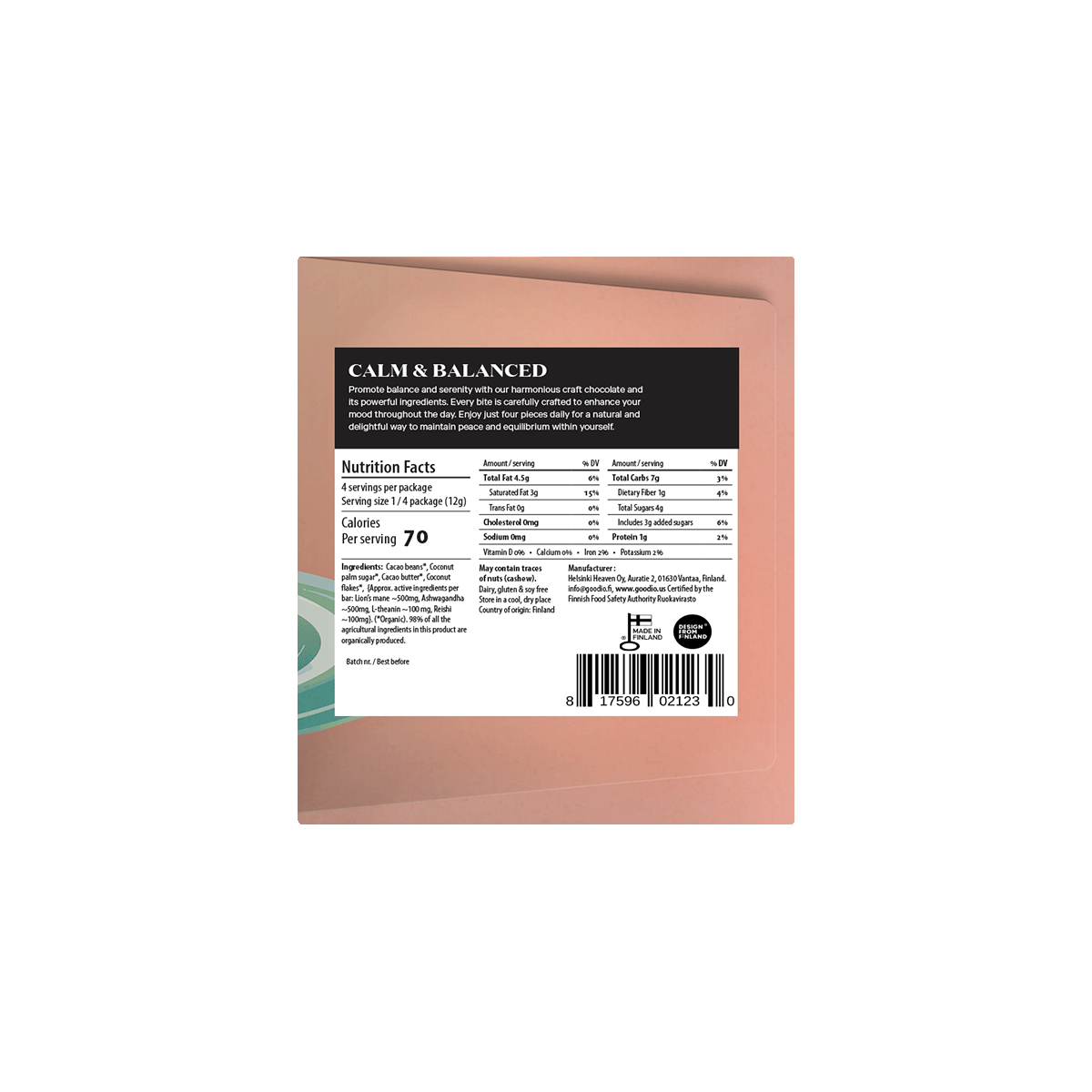 Chocolate (49%) ~ Calm & Balanced