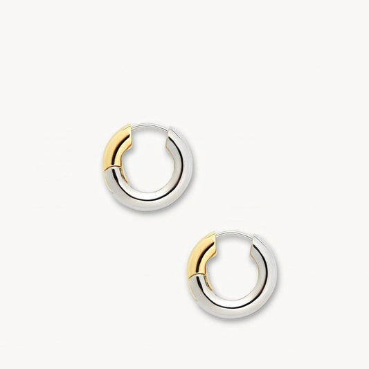 Baby Chunky Hoops ~ 3/4 Silver