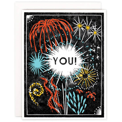 Celebratory Greeting Card ~ For You Fireworks