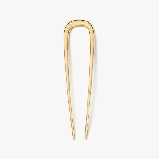 Midi French Hair Pin ~ Gold
