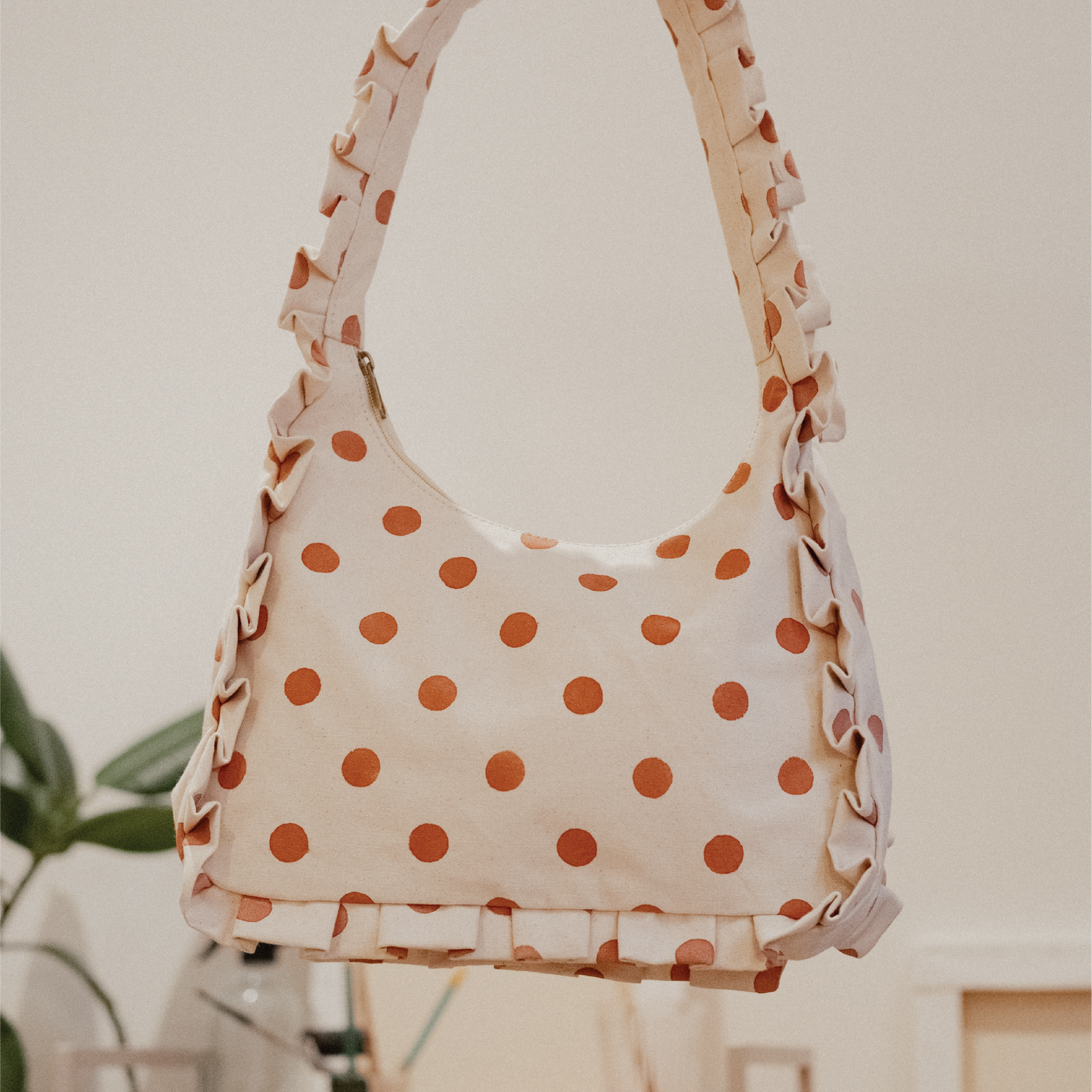 Momo Shoulder Bag - Clay Dot