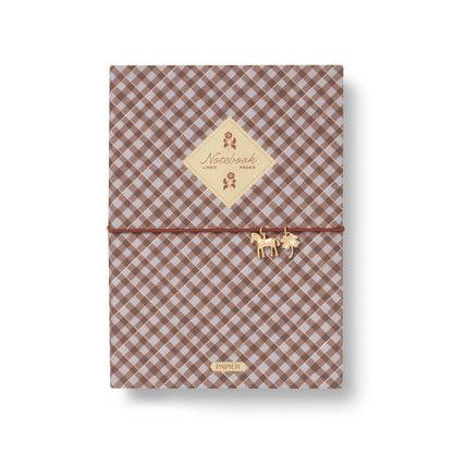 Softcover Lined Notebook ~ Petals & Plaid