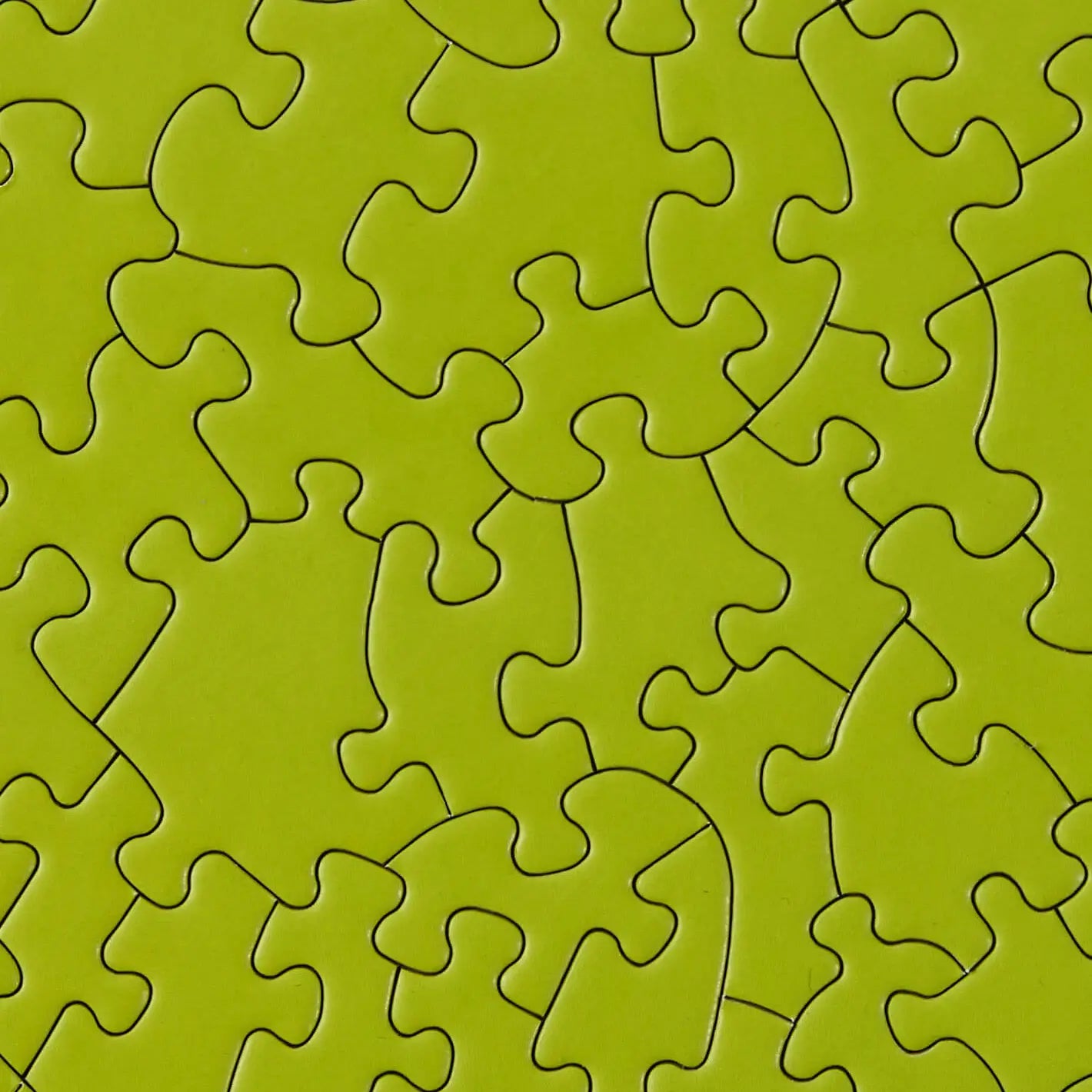 Round Puzzle (81 Pieces) ~ Flat Lime