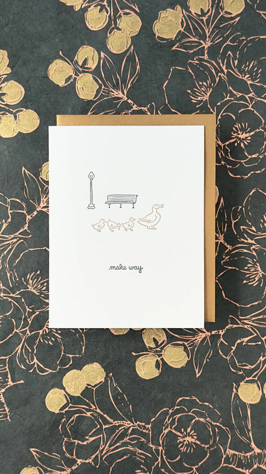 Pregnancy Greeting Card ~ Make Way