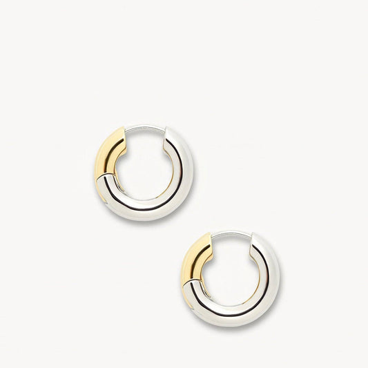 Chunky Hoops ~ 3/4 Silver