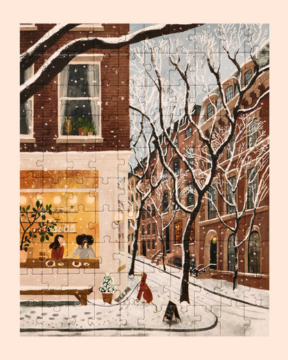 Puzzle (100 Pieces) ~ Coffee in the West Village