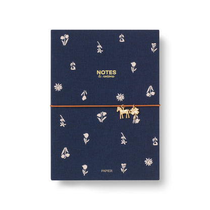 Softcover Lined Notebook ~ Twilight Blooms