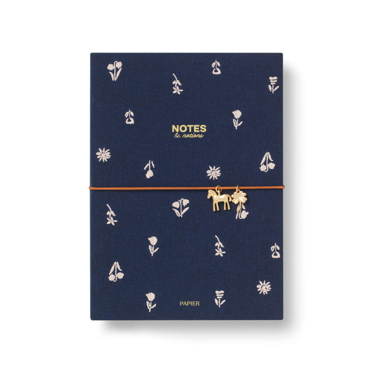 Softcover Lined Notebook ~ Twilight Blooms