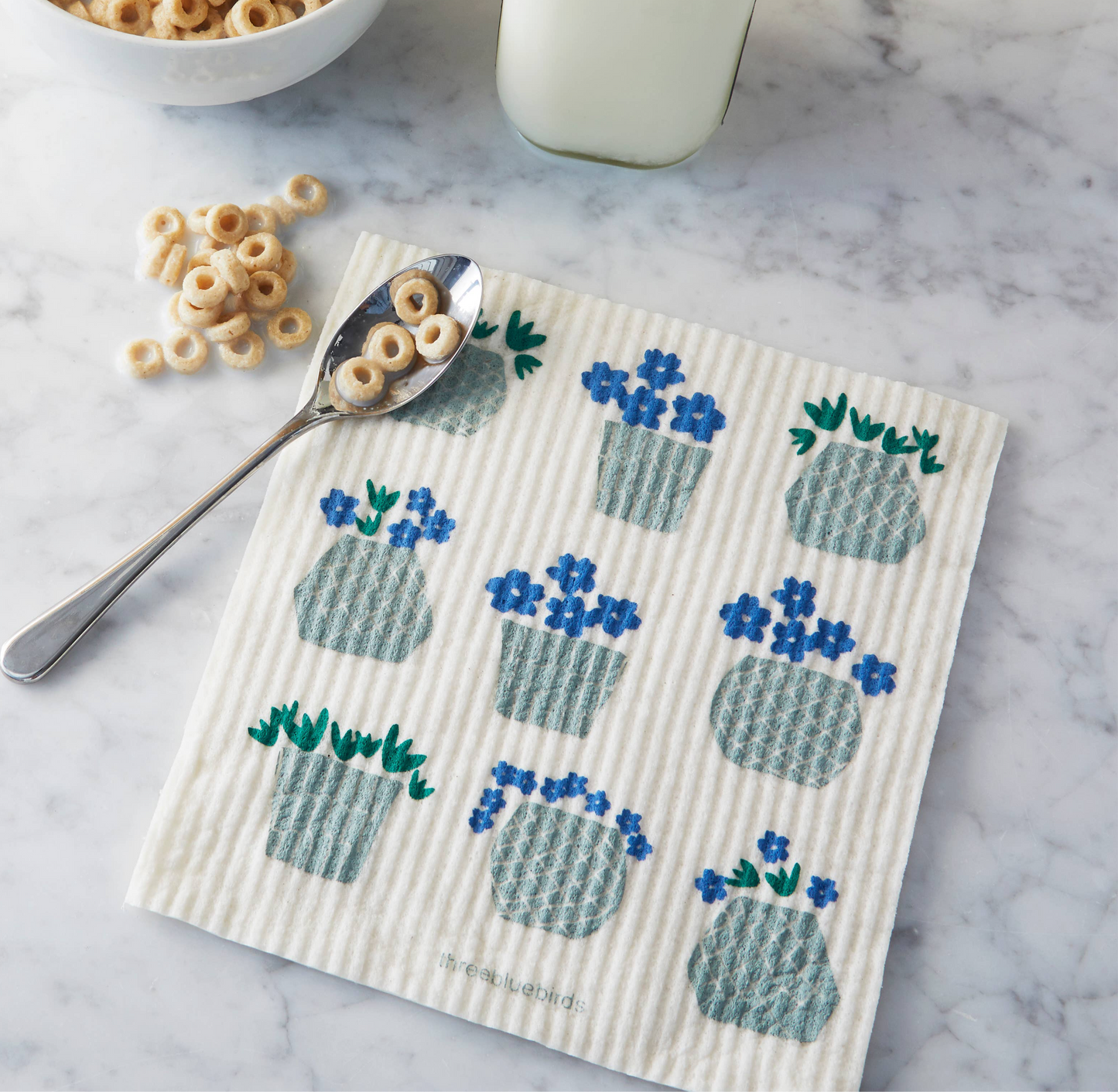 Swedish Dishcloth ~ Flower Pots