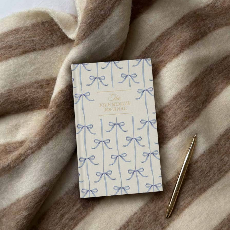 The Five Minute Journal ~ Blue Bows