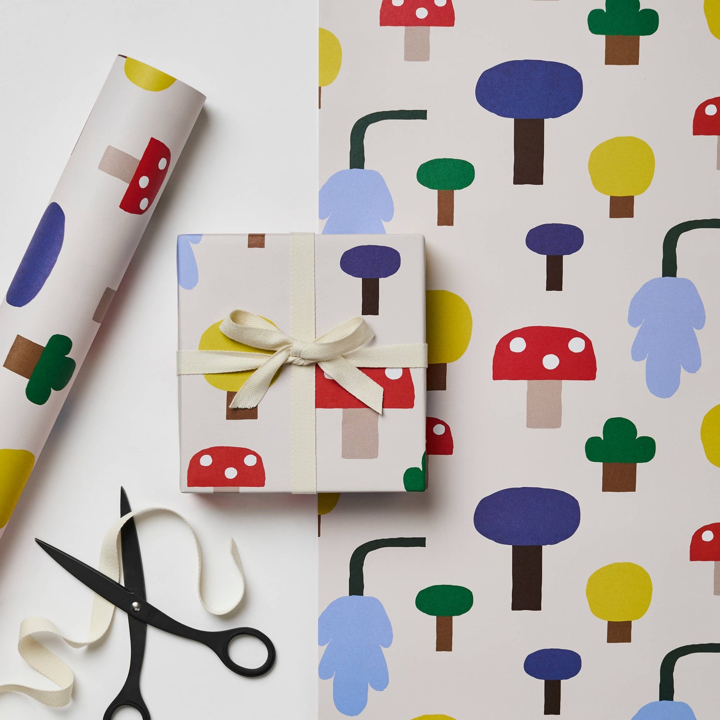 Complimentary Gift Wrapping ~ Oak Leaf & Mushroom