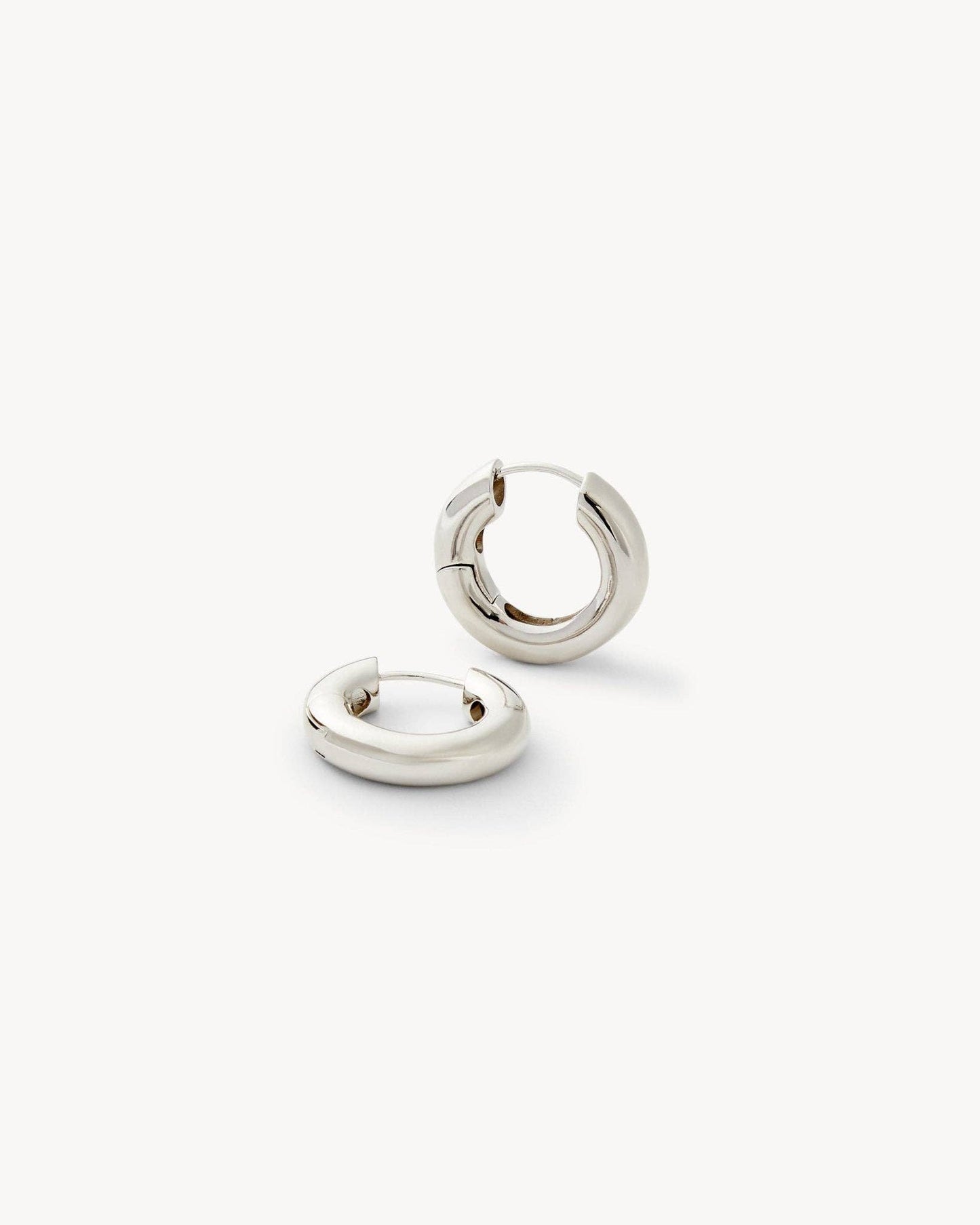 Baby Chunky Hoops ~ Silver