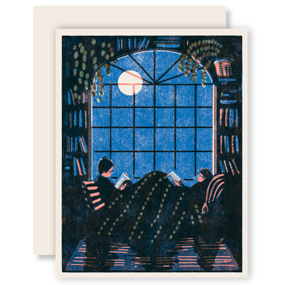 Romantic Greeting Card ~ Reading Together