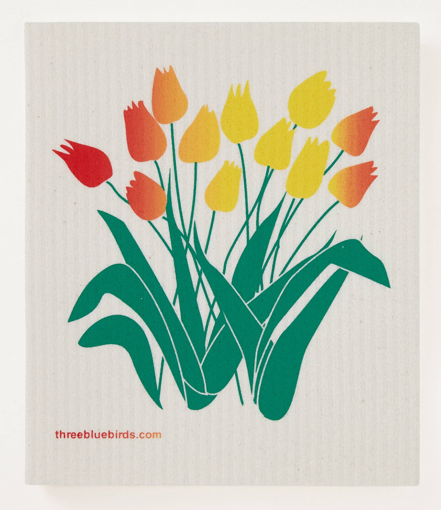 Swedish Dishcloth ~ One-of-a-Kind Tulips