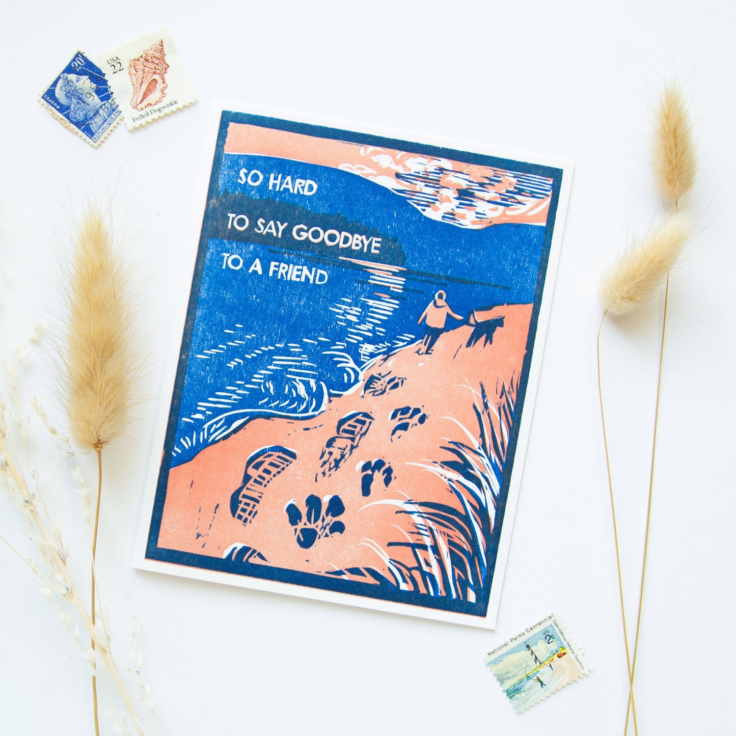 Farewell Greeting Card ~ So Hard to Say Goodbye