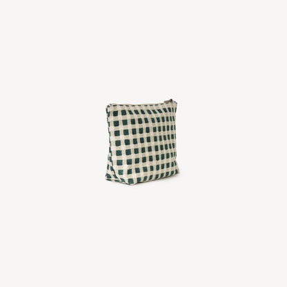 Large Waterproof Pouch ~ Evergreen Gingham