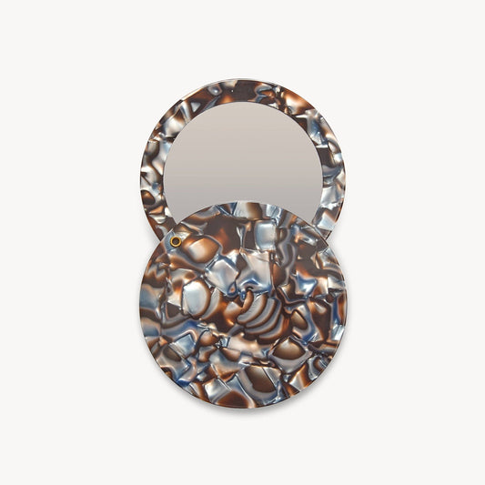 Circle Mirror ~ Blue Horn