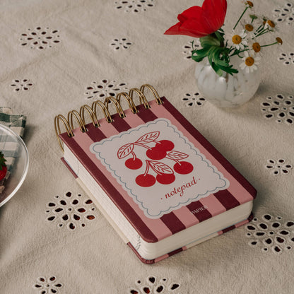 Chunky Spiral Notepad ~ Very Cherry