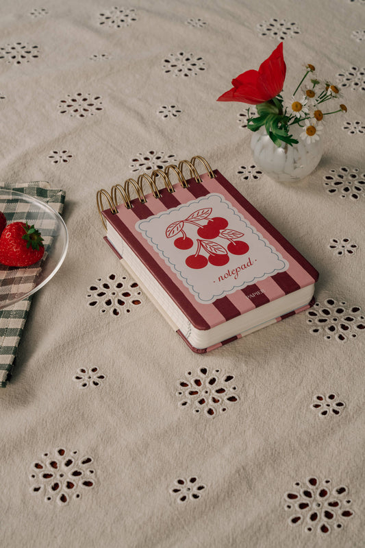 Chunky Spiral Notepad ~ Very Cherry