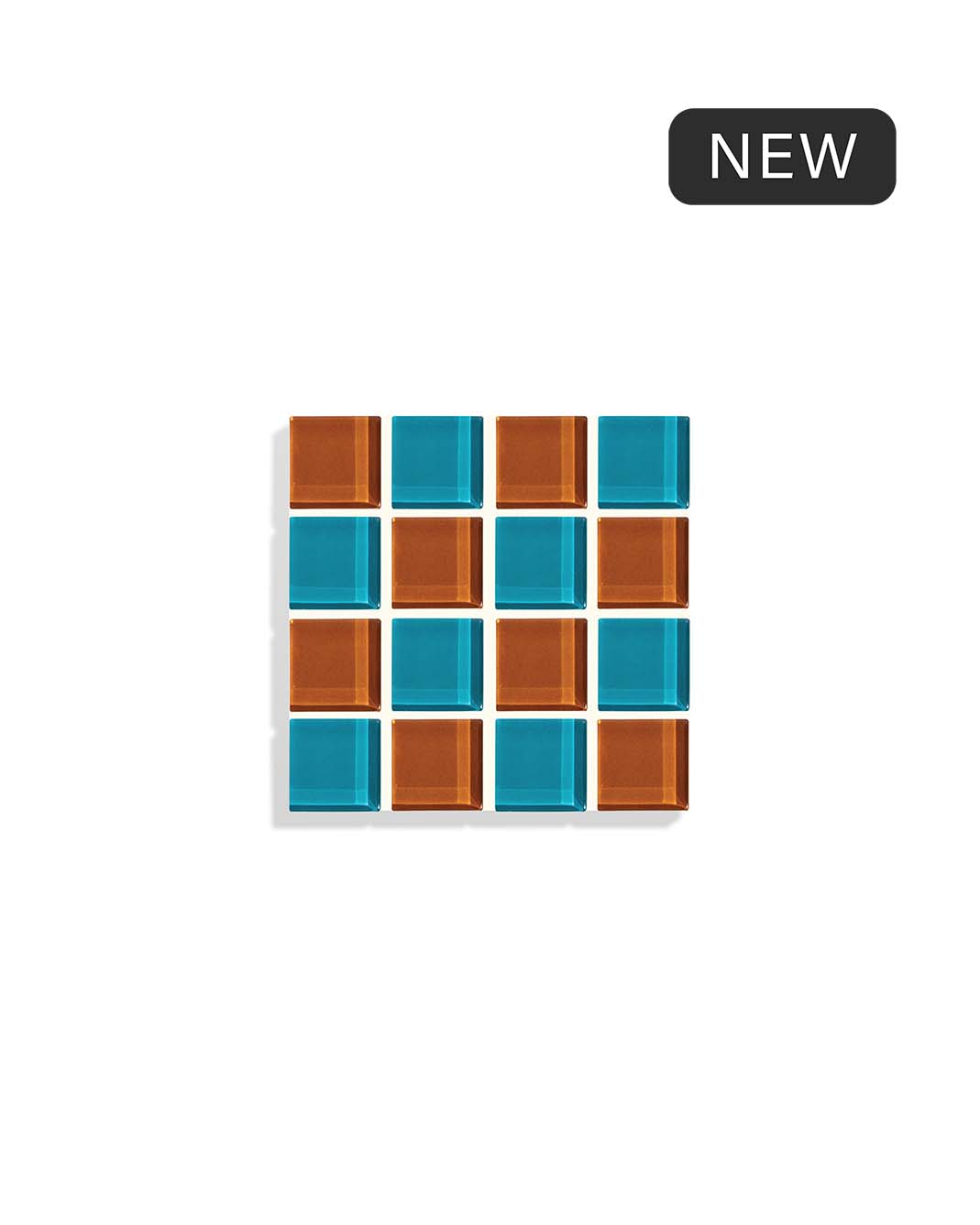 Glass Tile Coaster ~ Retro