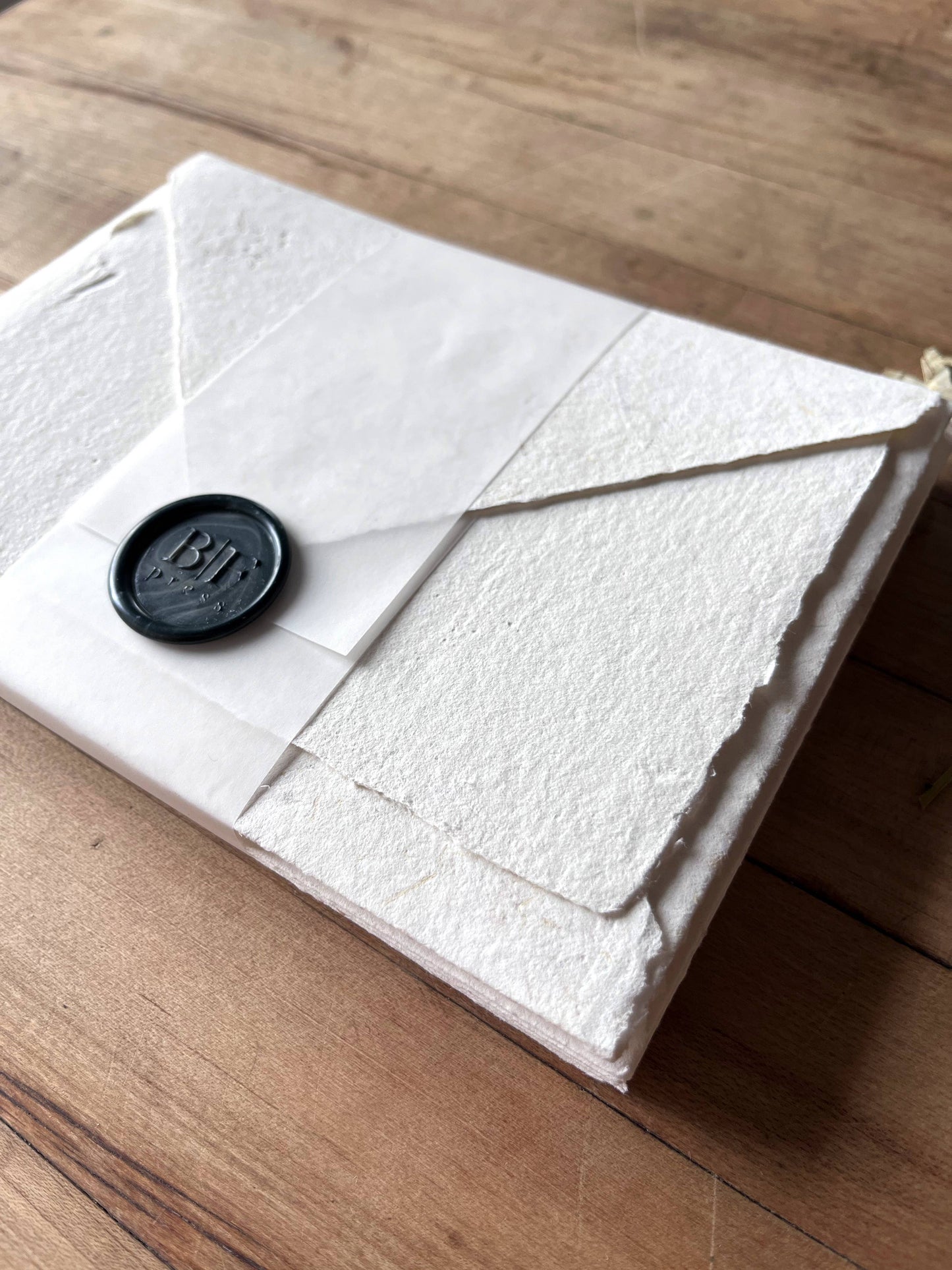 Handmade Envelopes & Notecard Set ~ Natural