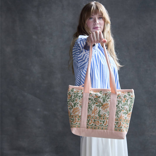 Floral Mini Tote Bag