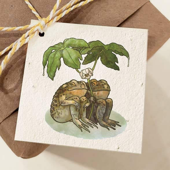 Two Toads Gift Tags - Plantable Herb Seed Paper