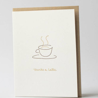 Appreciation Greeting Card ~ Thanks a Latte