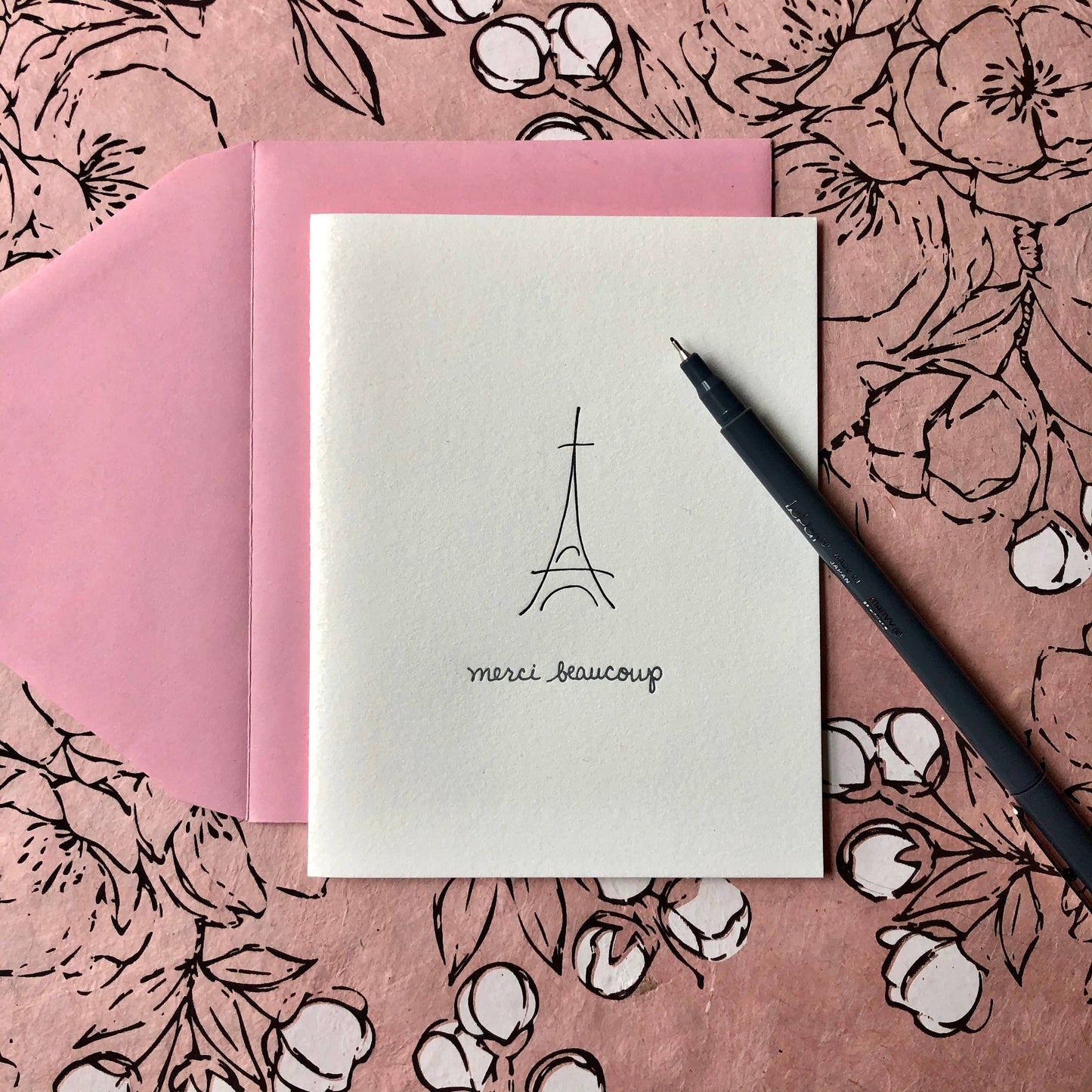 Appreciation Greeting Card ~ Merci Beaucoup