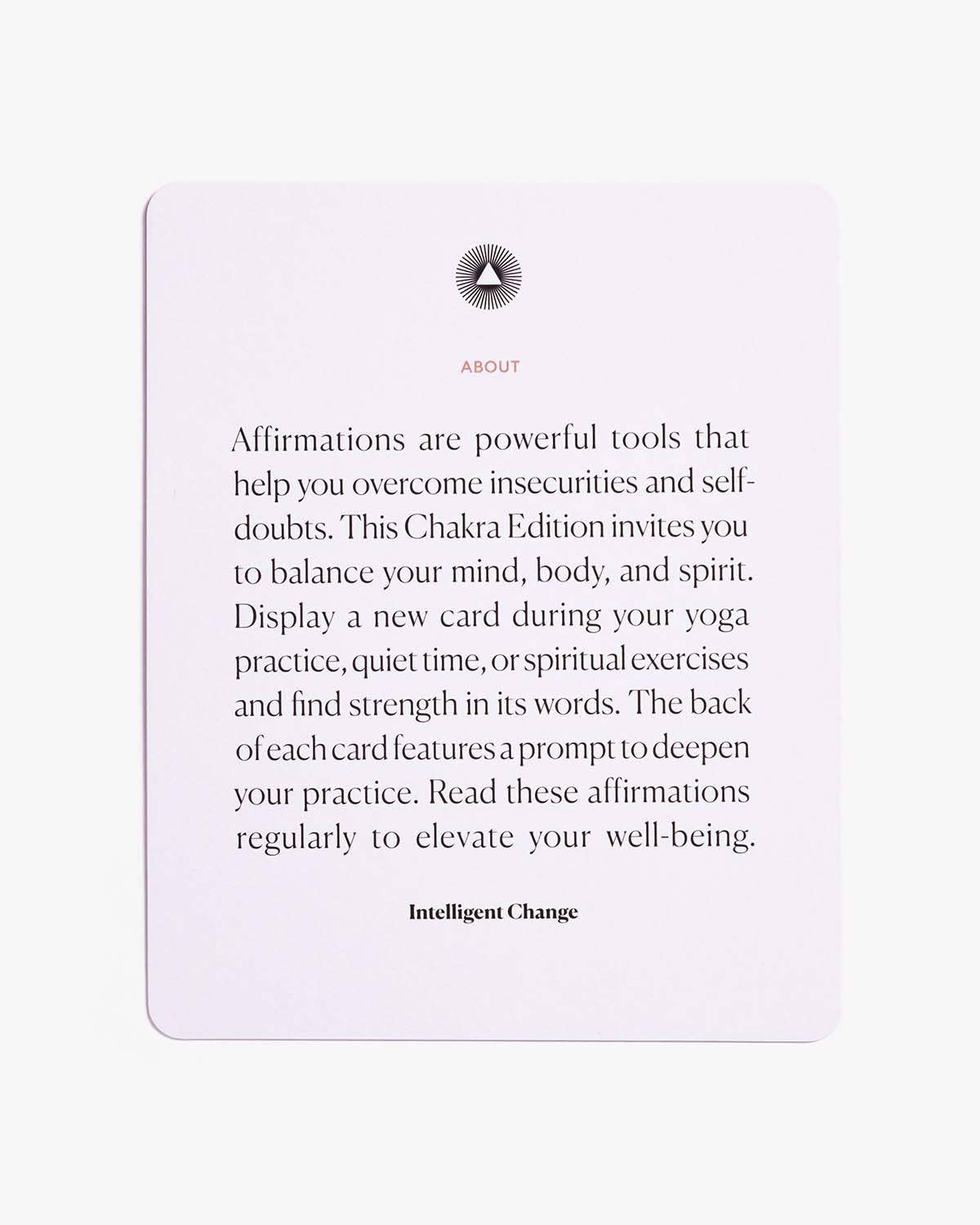 Mindful Affirmations ~ Chakra Balancing