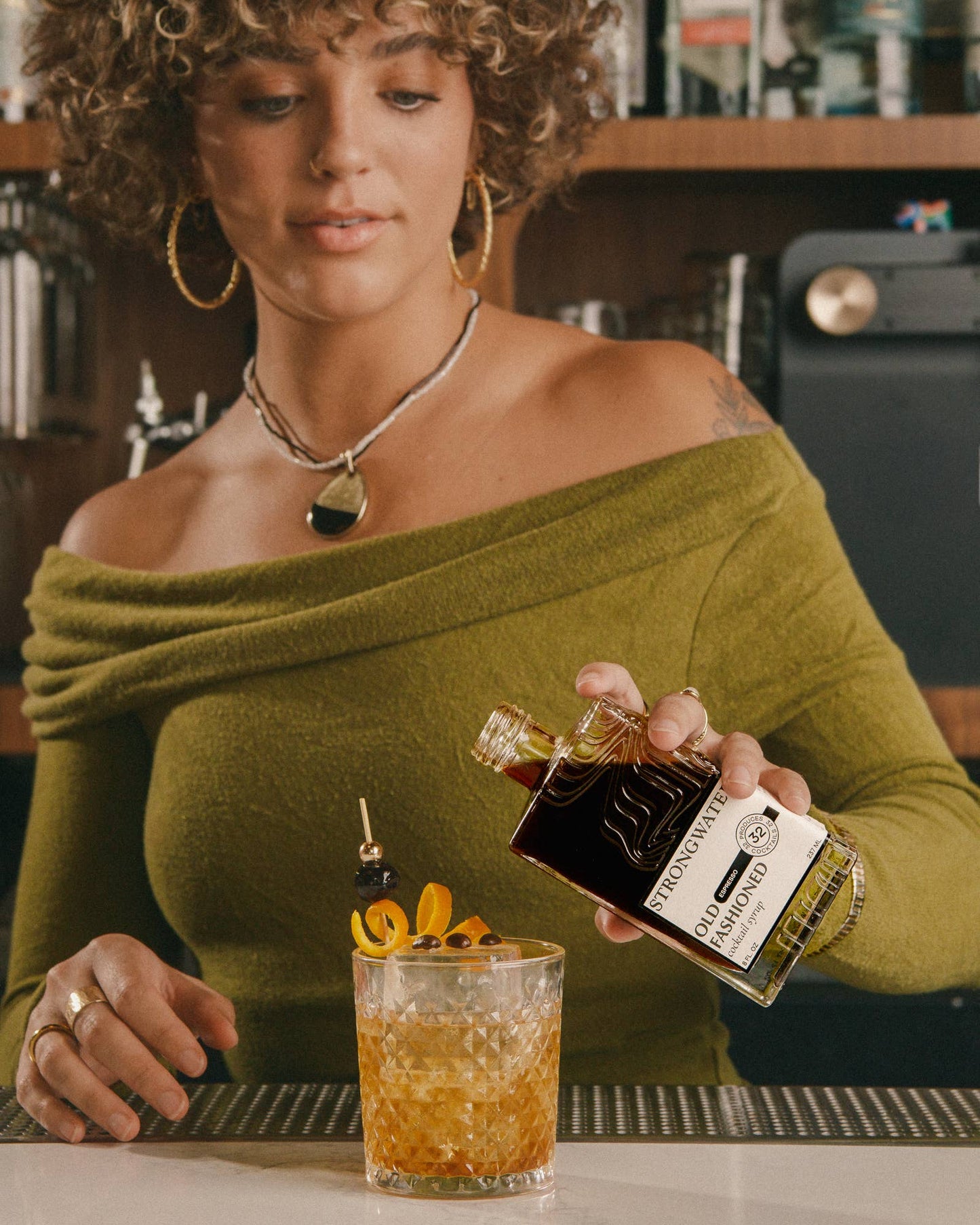 Old Fashioned Cocktail Syrup ~ Espresso