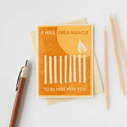 Holiday Greeting Card ~ Hanukkah Menorah