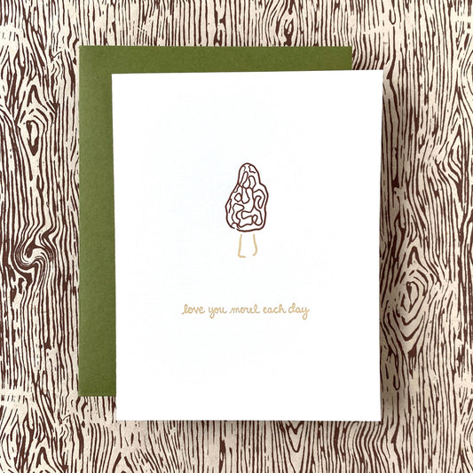 Romantic Greeting Card ~ Love You Morel Each Day