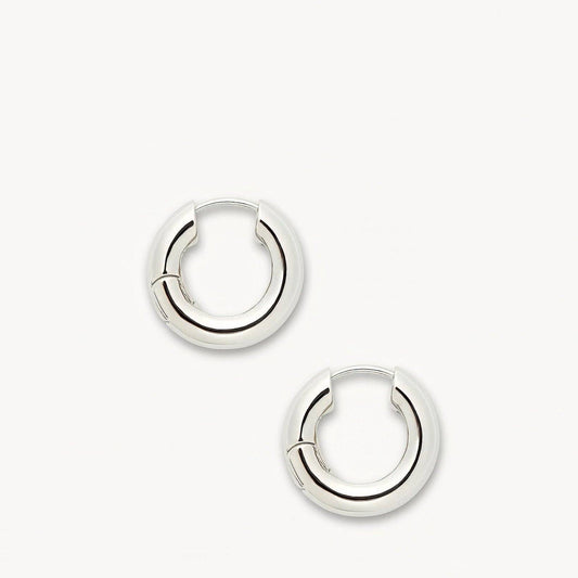 Chunky Hoops ~ Silver