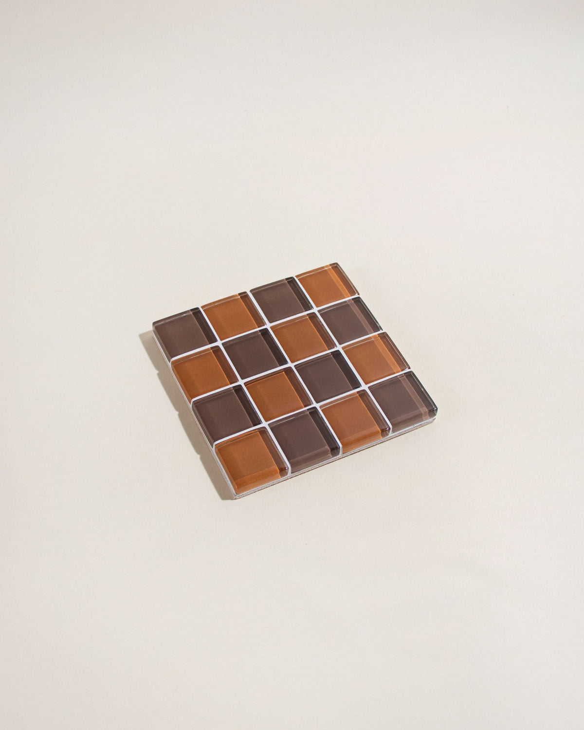 Glass Tile Coaster ~ Salted Caramel Dark Chocolate