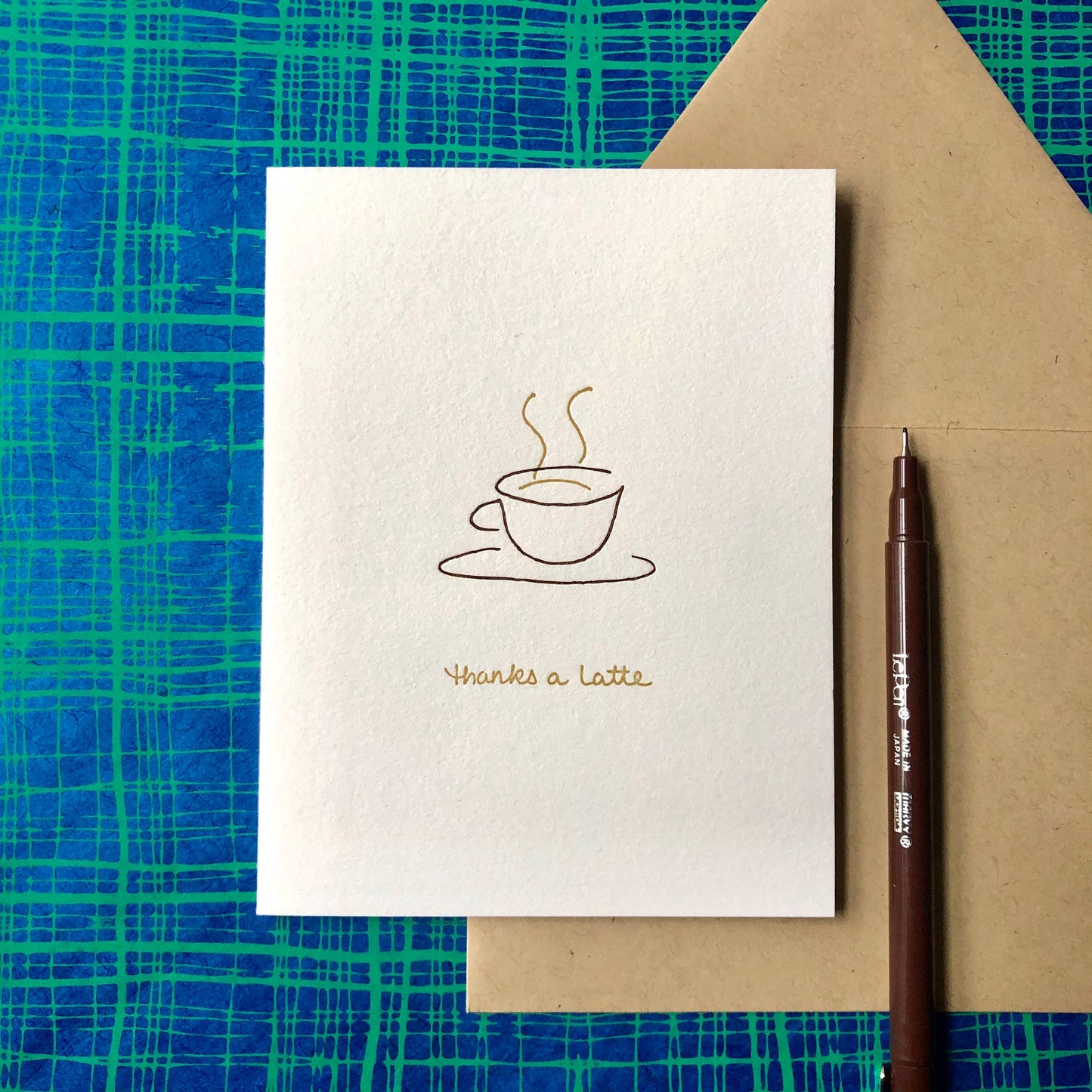 Appreciation Greeting Card ~ Thanks a Latte