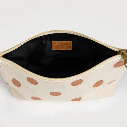 Medium Waterproof Pouch ~ Clay Dot