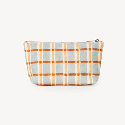 Medium Waterproof Pouch ~ Powder Plaid