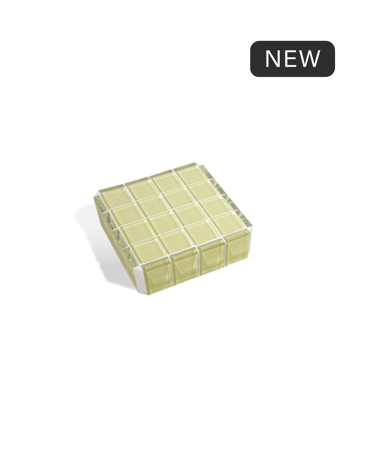 Glass Tile Coaster ~ It's Lemon