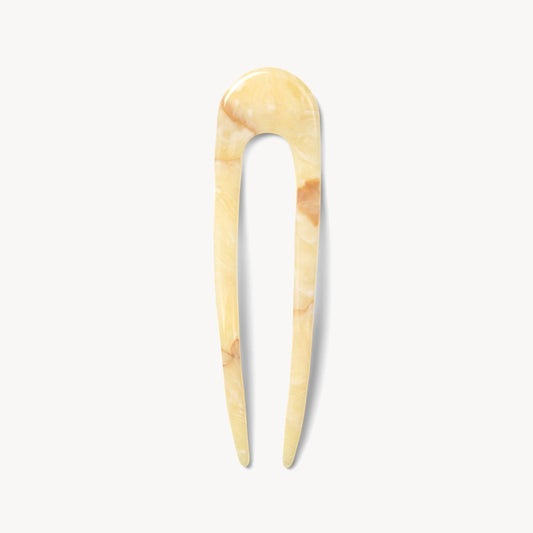 French Hair Pin ~ Crème
