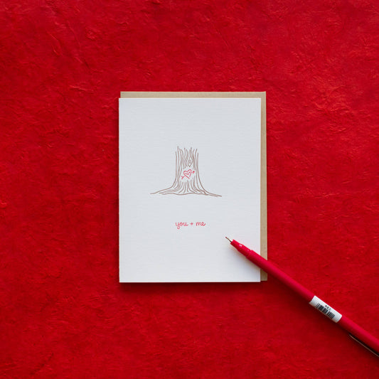 Romantic Greeting Card ~ You + Me