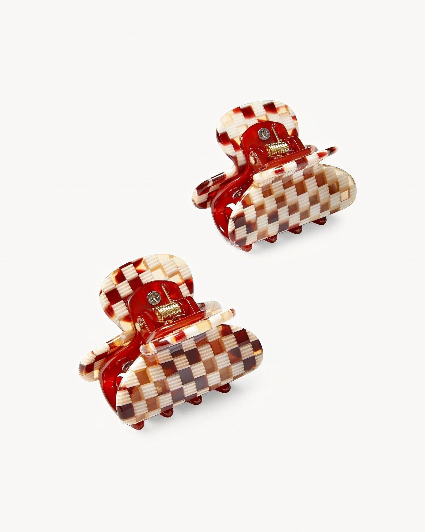 Twin Heirloom Claws ~ Tortoise Checker