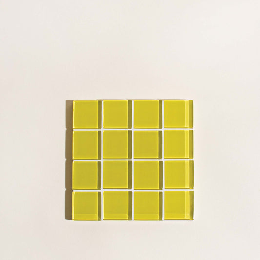 Glass Tile Coaster ~ It's Dandelion