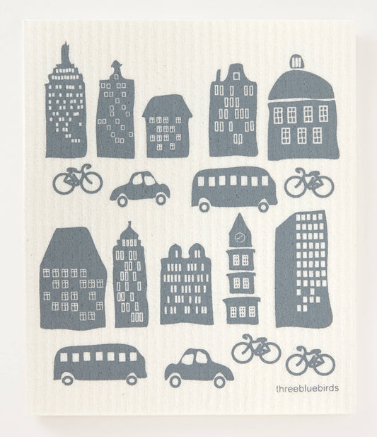 Swedish Dishcloth ~ City Life