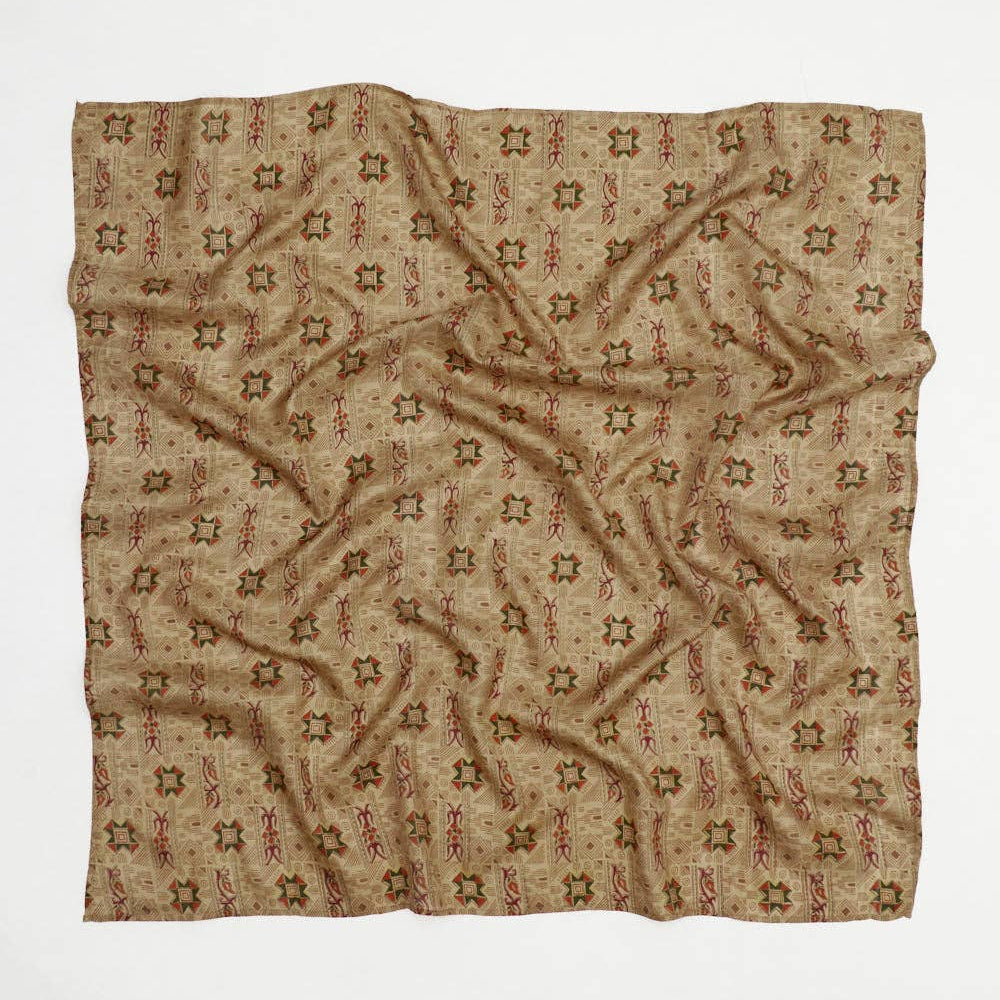 Vintage Silk Square ~ Tiles