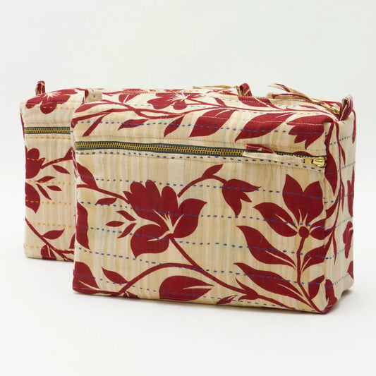 Large Toiletry Bag ~ Red Vines