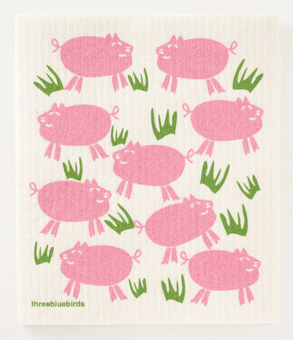Swedish Dishcloth ~ Piggies
