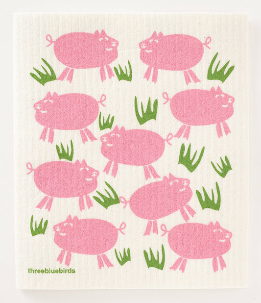 Swedish Dishcloth ~ Piggies
